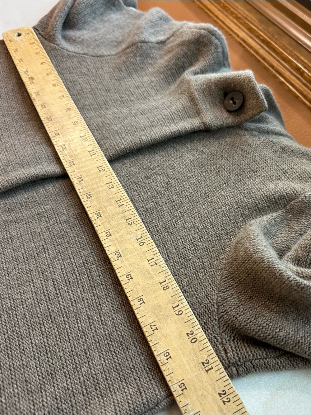 Nordstrom Collection 100% Cashmere Open Cardigan Jacket Size L One Button Preppy - Picture 11 of 16